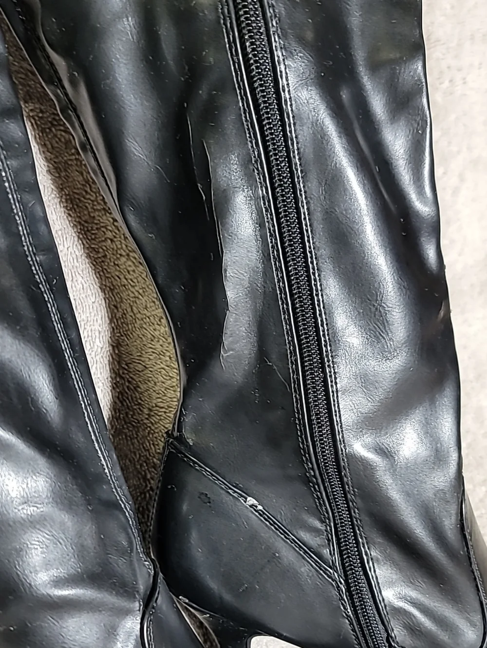 Chinese Laundry thigh high boots, stiletto heels, pointy toes, size 8.5
